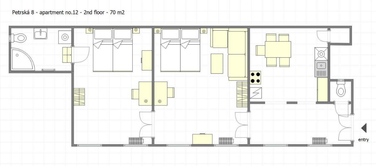 Peter'S Tower Apartments Praha Bagian luar foto